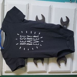 Carters black onesie